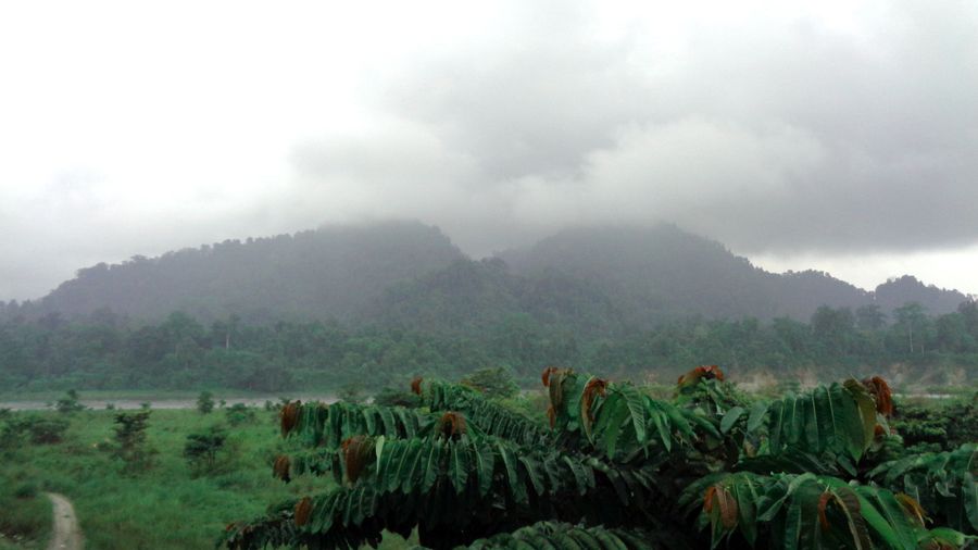 Jiabhorali River and Mountains