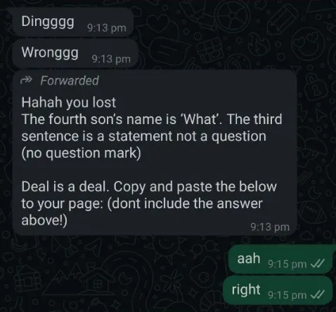 reply